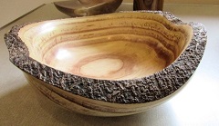 Natural edged bowl by Bill Burden